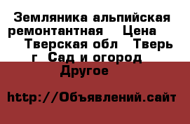 Земляника альпийская ремонтантная. › Цена ­ 50 - Тверская обл., Тверь г. Сад и огород » Другое   